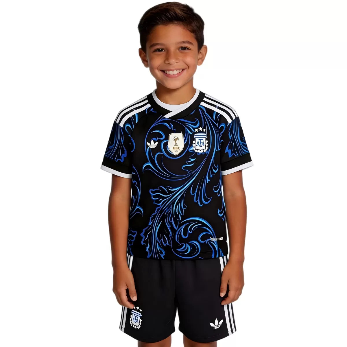 Kid's Argentina Away Jersey Kit - Jersey+Shorts 2026