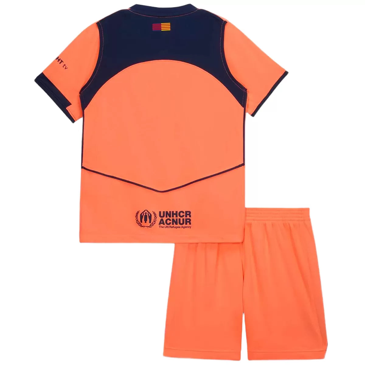 Tercera equipación visitante infantil del FC Barcelona - Camiseta + Pantalón corto 2025/26