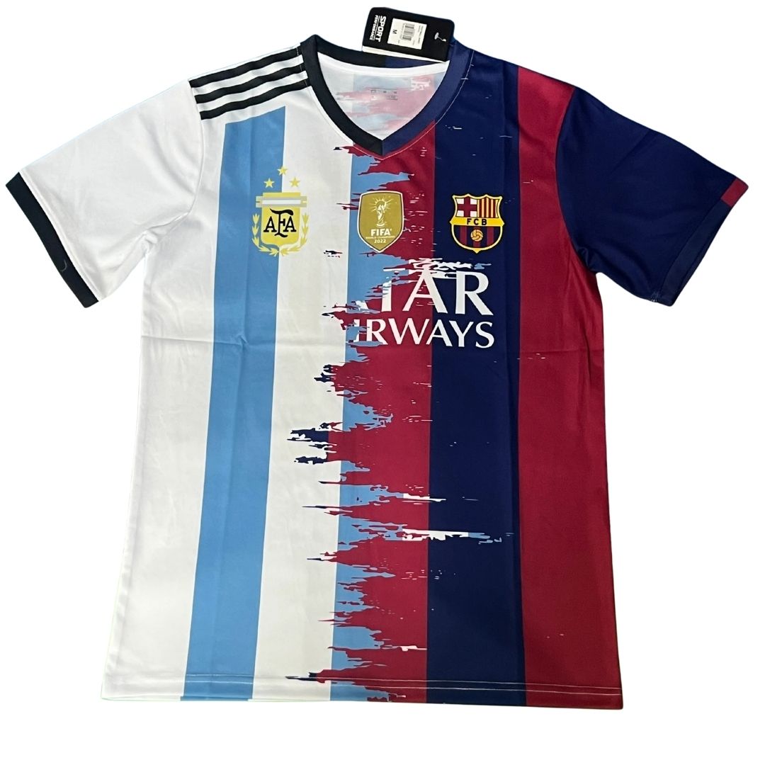 Messi #10 Argentina & Barcelona Tribute Jersey Special Edition