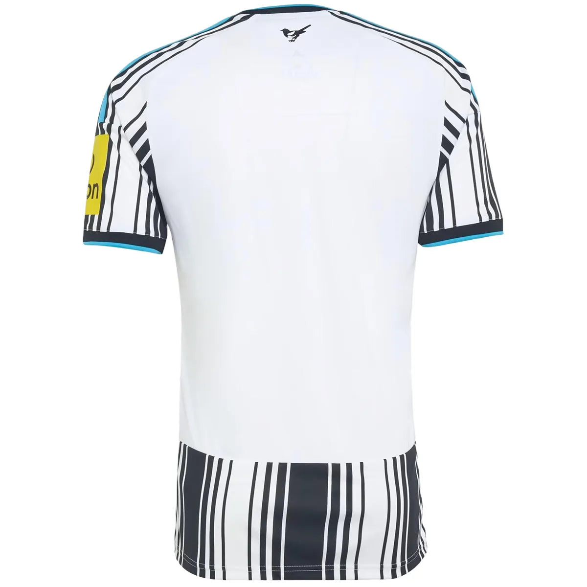 Camiseta de local del Newcastle United 2025/26, blanca y negra.