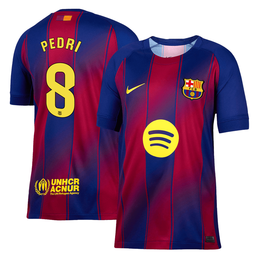 PEDRI #8 Barcelona Home Soccer Jersey 2025/26 | FansJerseyHub