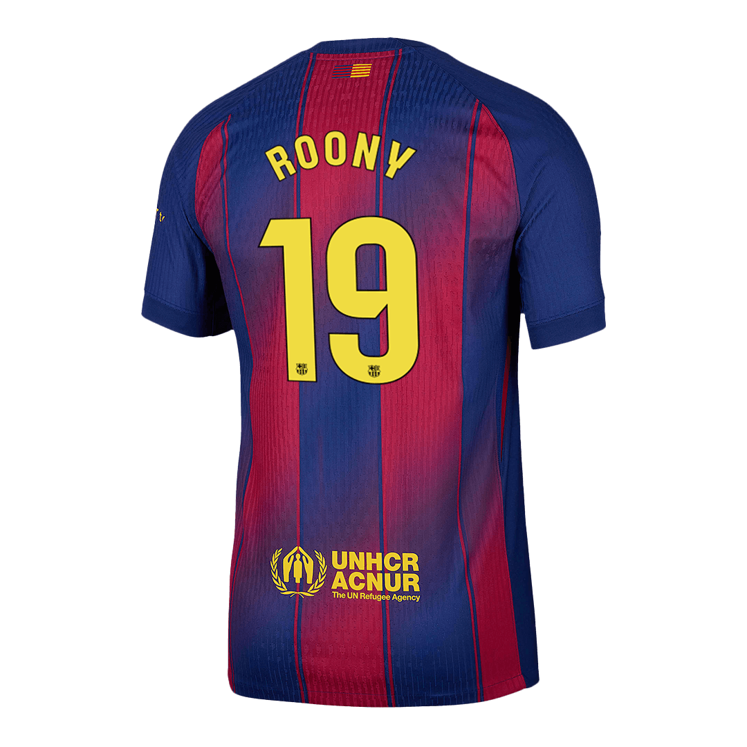 ROONY #19 Barcelona Home Player Version Soccer Jersey 2025/26