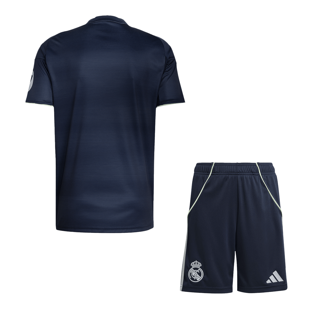 Equipación visitante del Real Madrid - Camiseta + Pantalón corto 2025/26