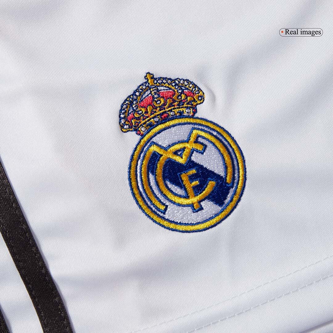 Pantalón corto de fútbol del Real Madrid, temporada 25/26, blanco