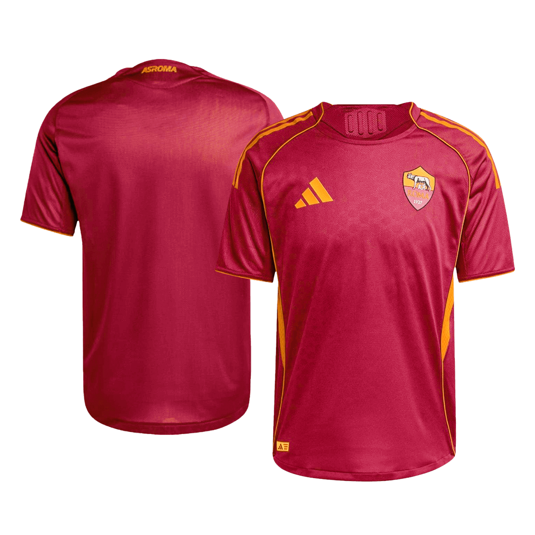 Camiseta de fútbol de la Roma, versión jugador local, temporada 2025/26