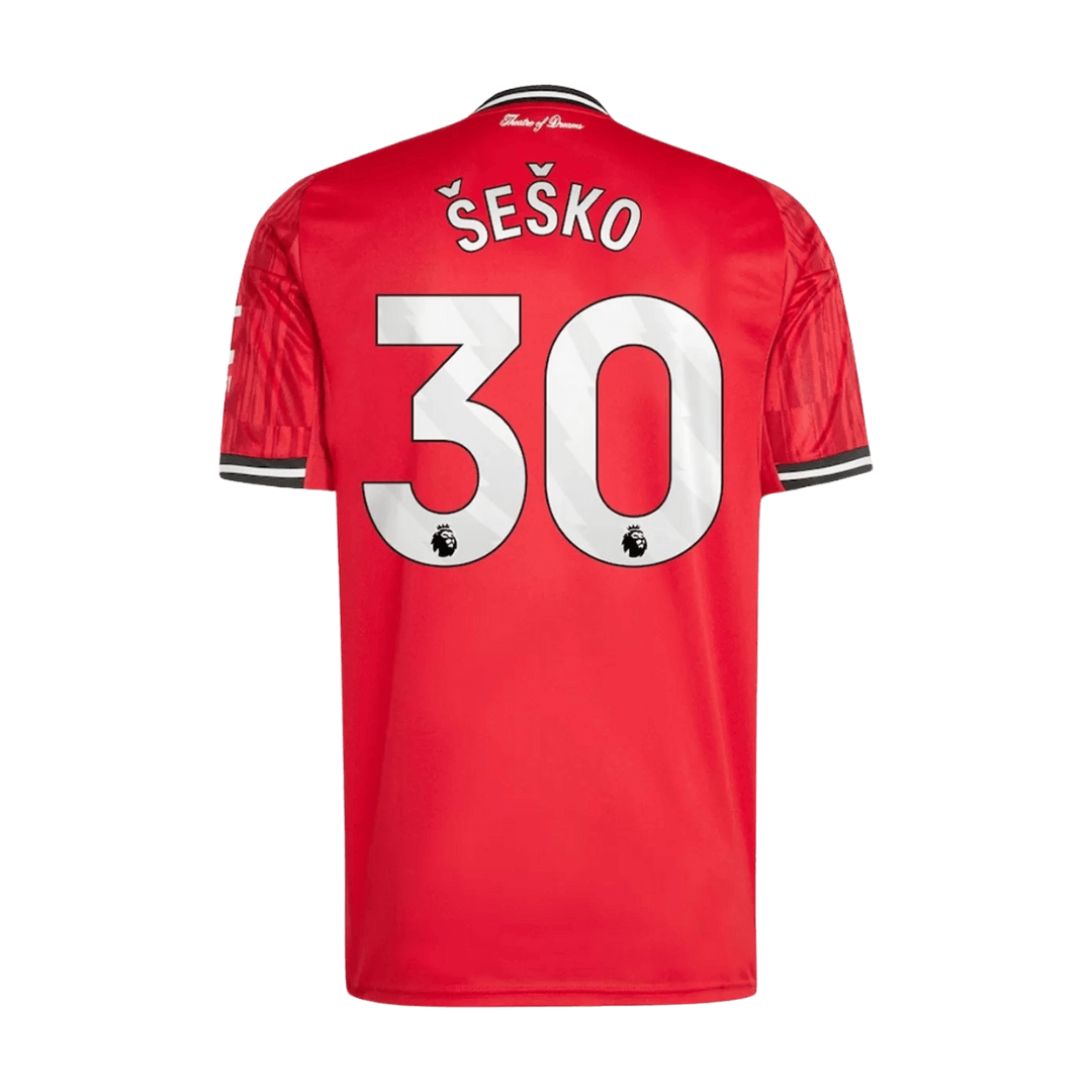 Camiseta ŠEŠKO #30 Manchester United 1ª 2025/26