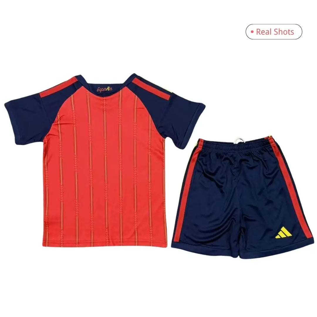 Spain Kid's Home Soccer Kit - Jersey+Shorts+Socks 2026