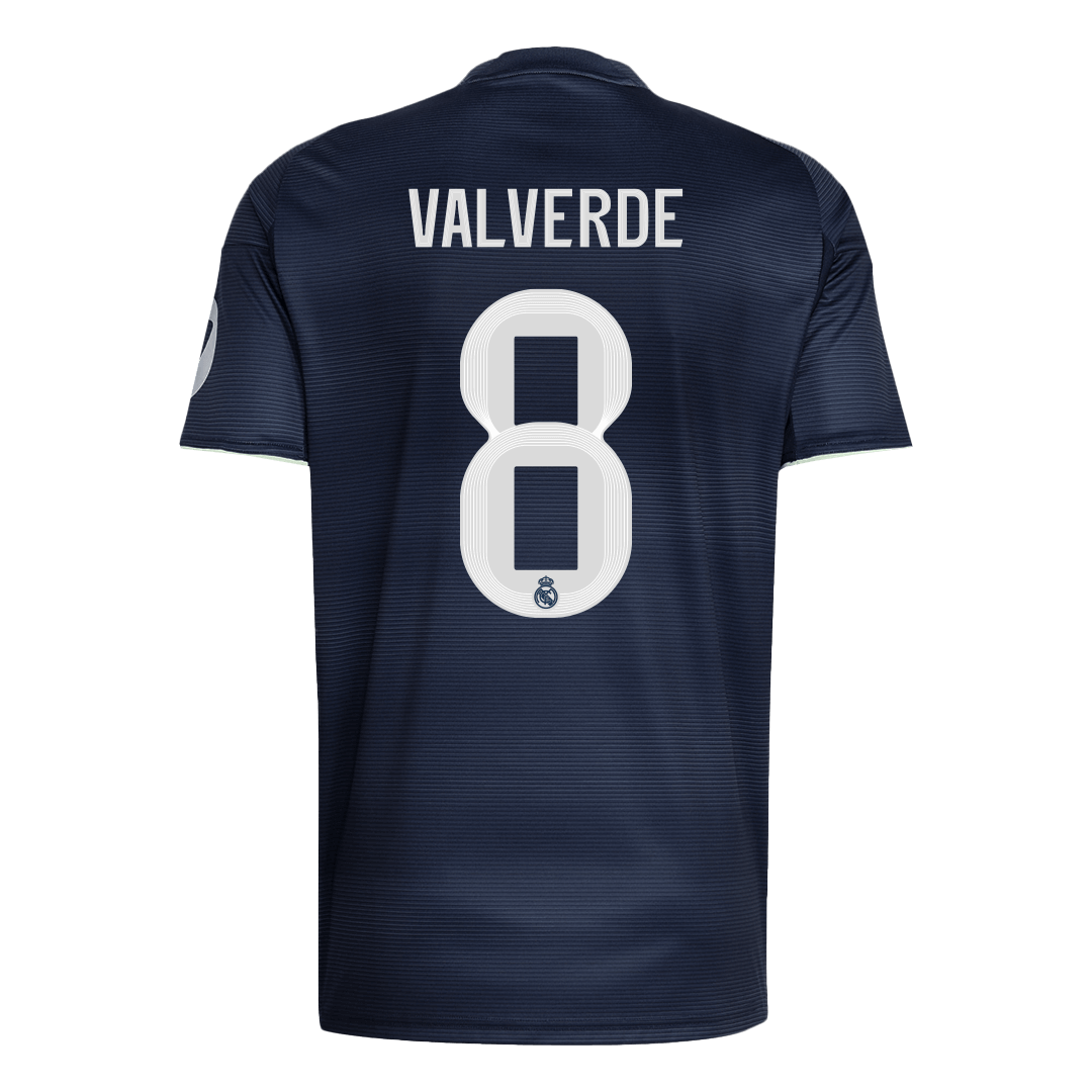 Camiseta de visitante del Real Madrid de Valve #8, temporada 2025/26