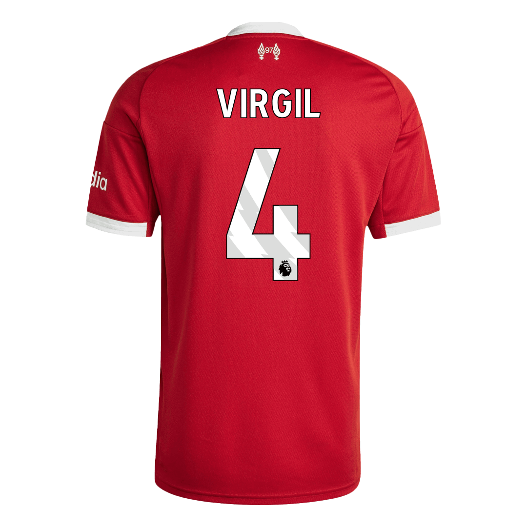 Camiseta de fútbol local del Liverpool VIRGIL #4 2025/26