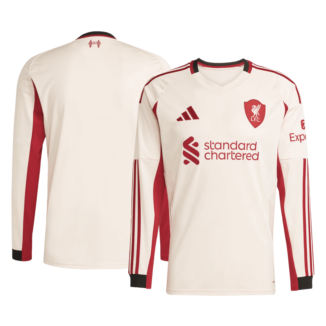 Camiseta de manga larga de visitante del Liverpool 2025/26
