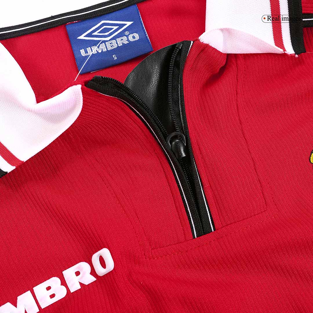 Manchester United 1998/99 Home Long Sleeve Retro Soccer Jersey