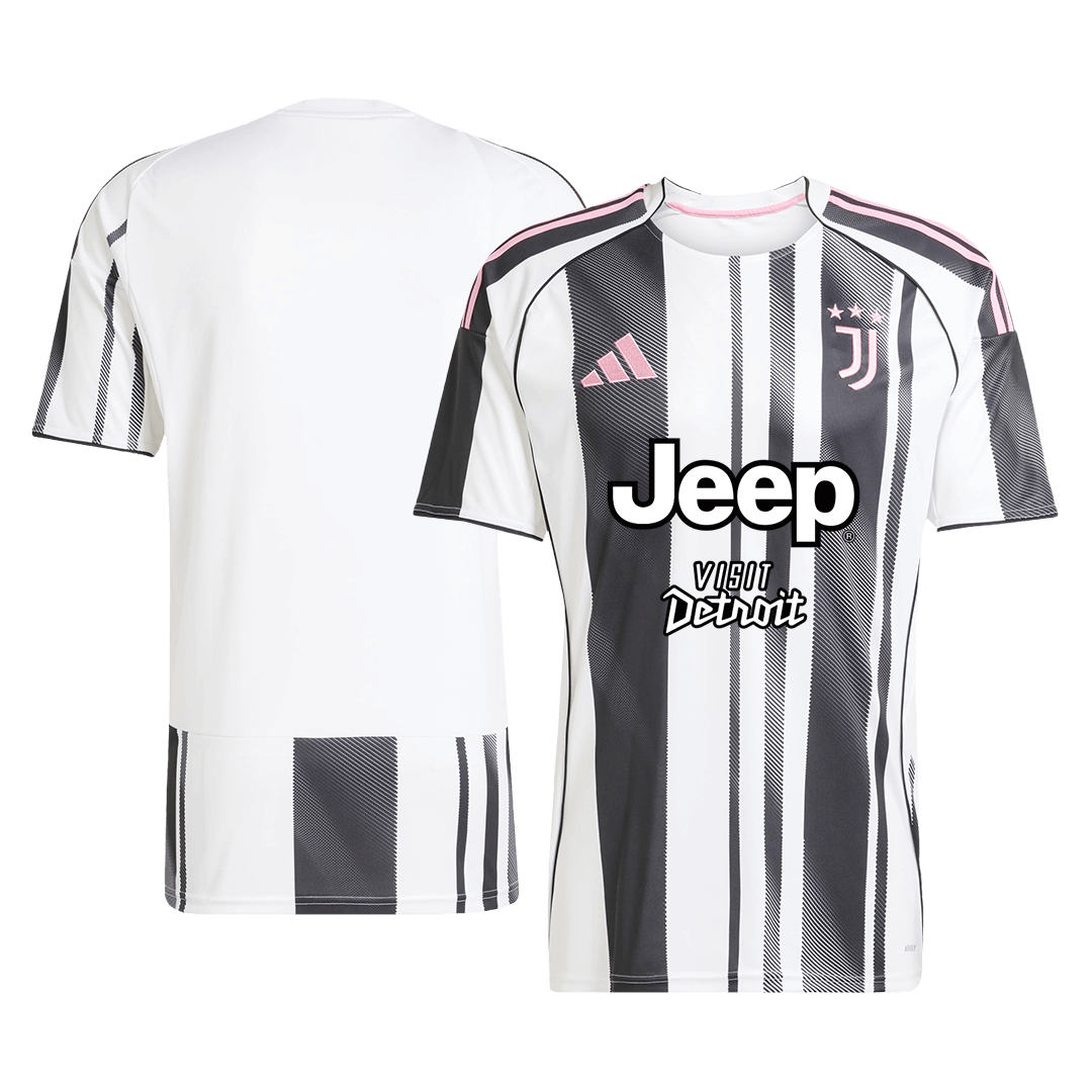 Juventus Home Soccer Jersey Kit (Jersey+Shorts) 2025/26 Black&White