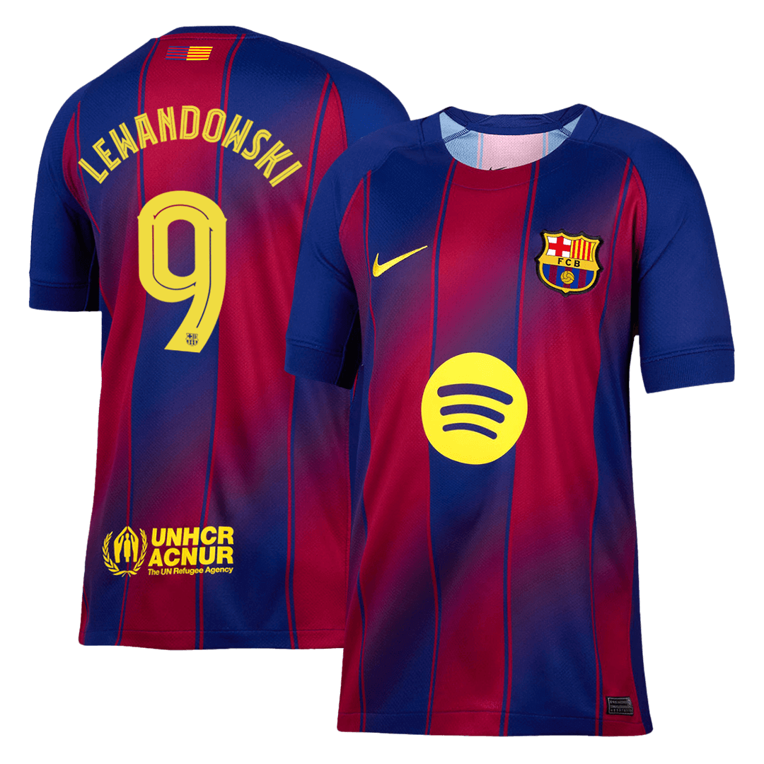 LEWANDOWSKI #9 Barcelona Home Soccer Jersey 2025/26 - UCL
