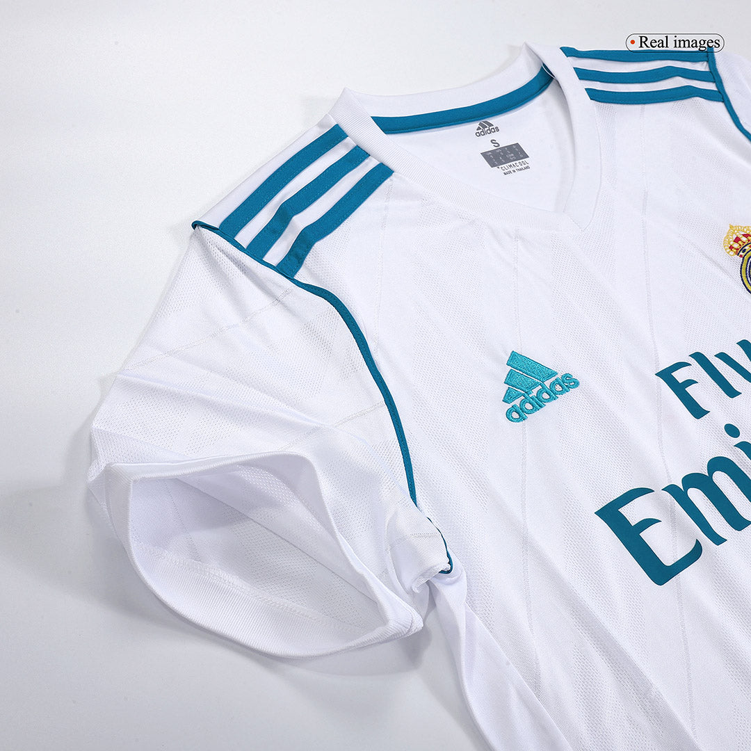 SERGIO RAMOS #4 Retro 2017/18 Real Madrid Home Soccer Jersey