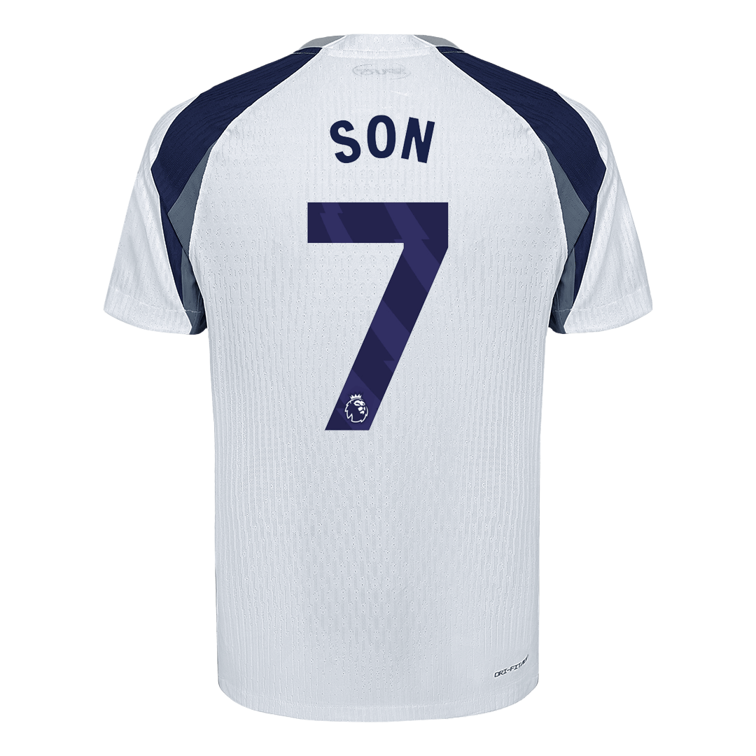SON #7 Tottenham Hotspur Home Player Version Soccer Jersey 2025/26 White