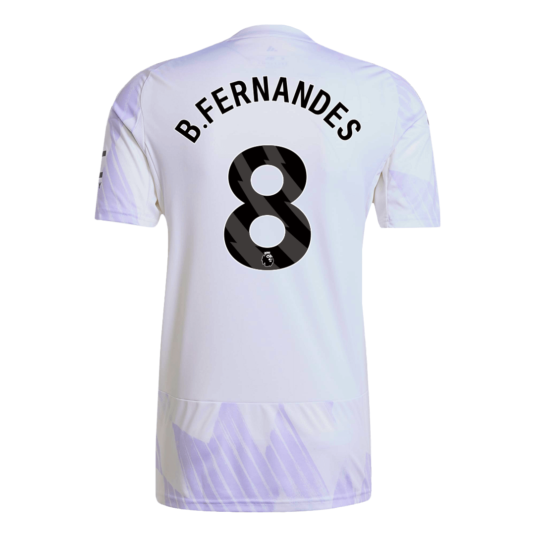 Camiseta de visitante del Manchester United 2025/26, número 8 de B. Fernandes