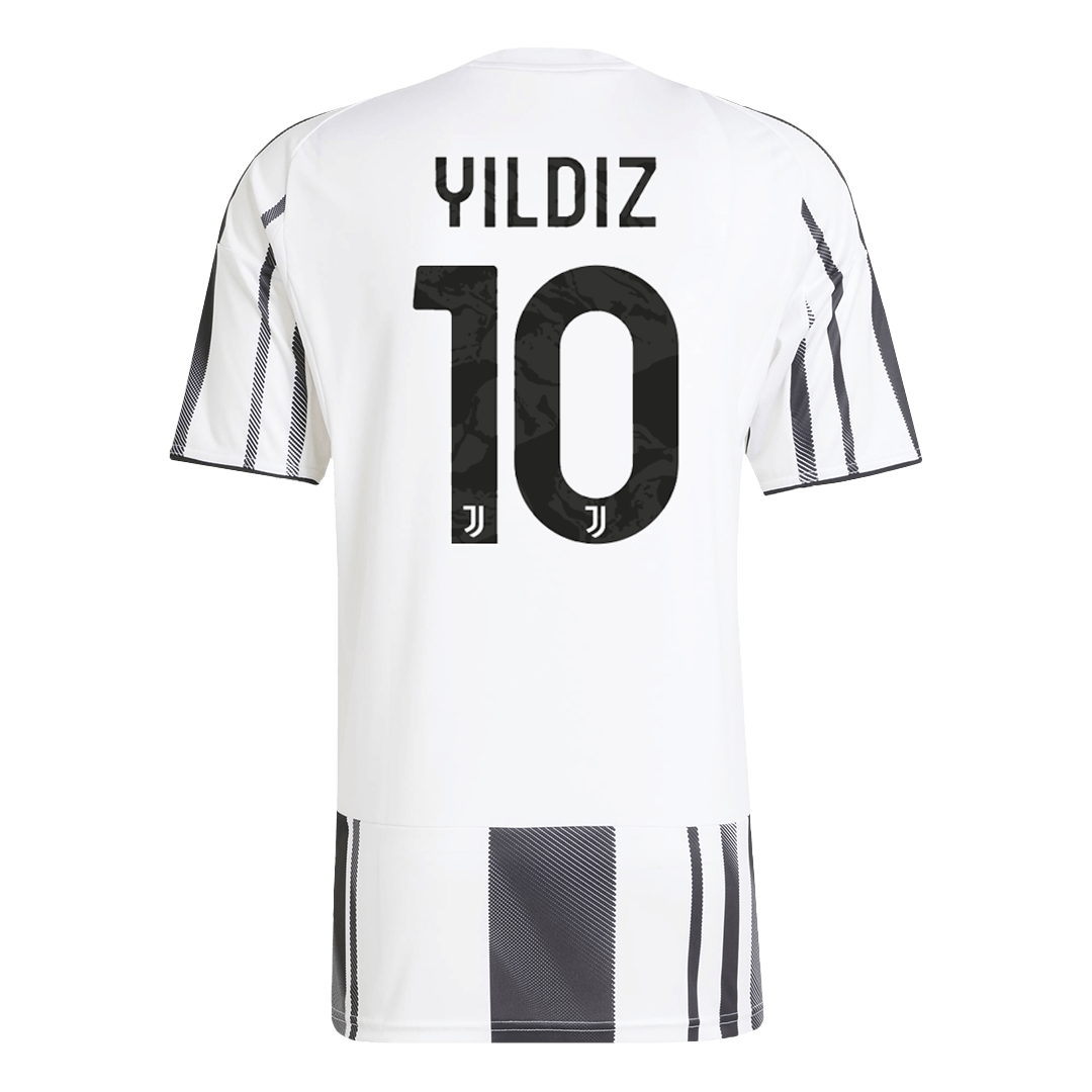 YILDIZ #10 Juventus Home Soccer Jersey 2025/26 Black&White