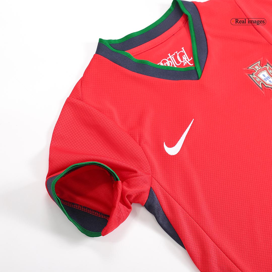 Portugal Kid's Home Football Jersey Kit (Jersey+Shorts+Socks) Euro 2024