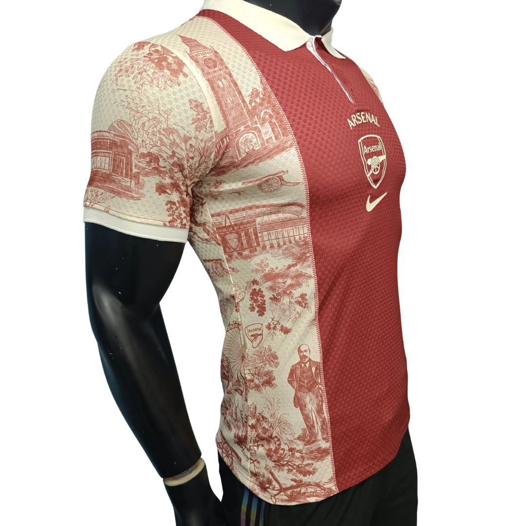 Gunners Vintage Style Player Version Polo Soccer Jersey 2026/27