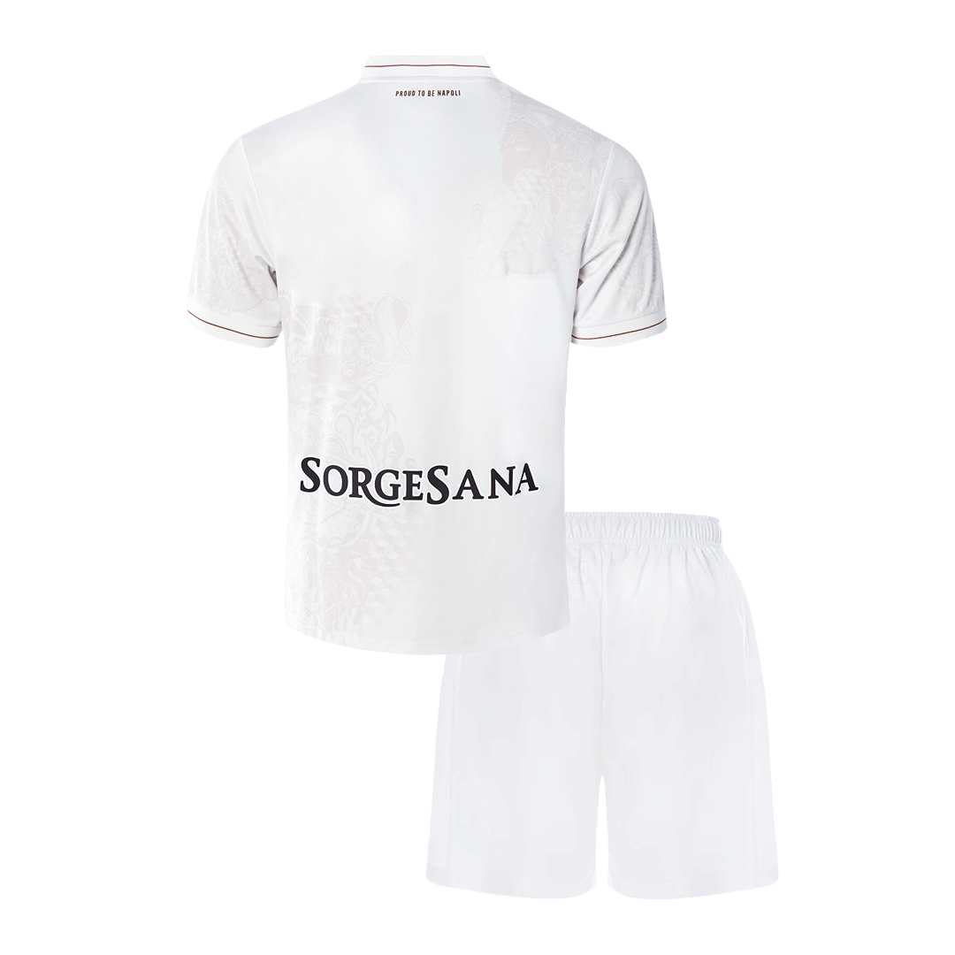 Equipación visitante infantil del Napoli - Camiseta + Pantalón corto 2025/26