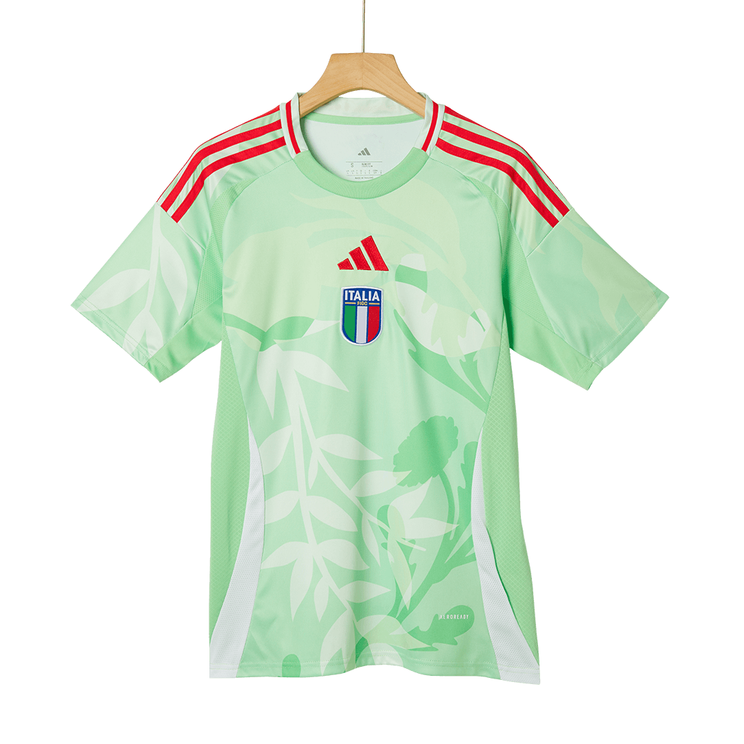 Italy Men's Away Football Jersey 2025 Green - Women's Euro