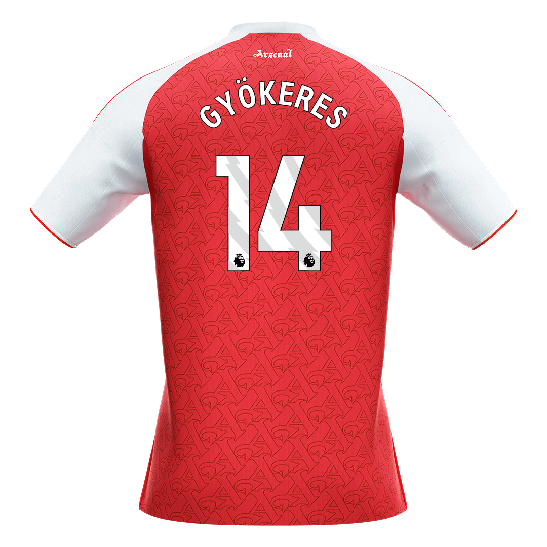 GYÖKERES #14 Arsenal Home Soccer Jersey 2025/26