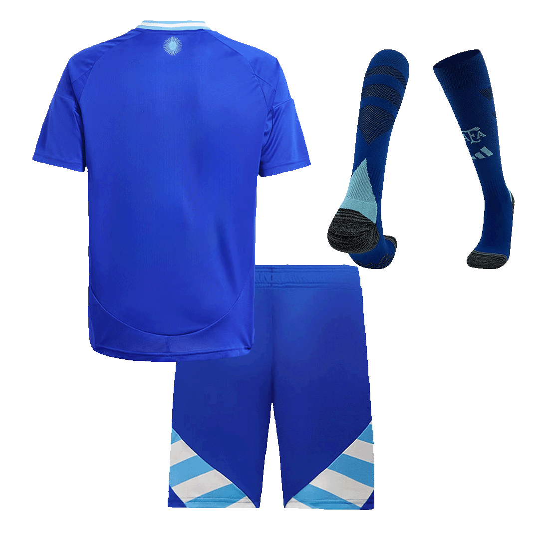 Argentina Kid's Away Football Jersey Kit (Jersey+Shorts+Socks) 2024