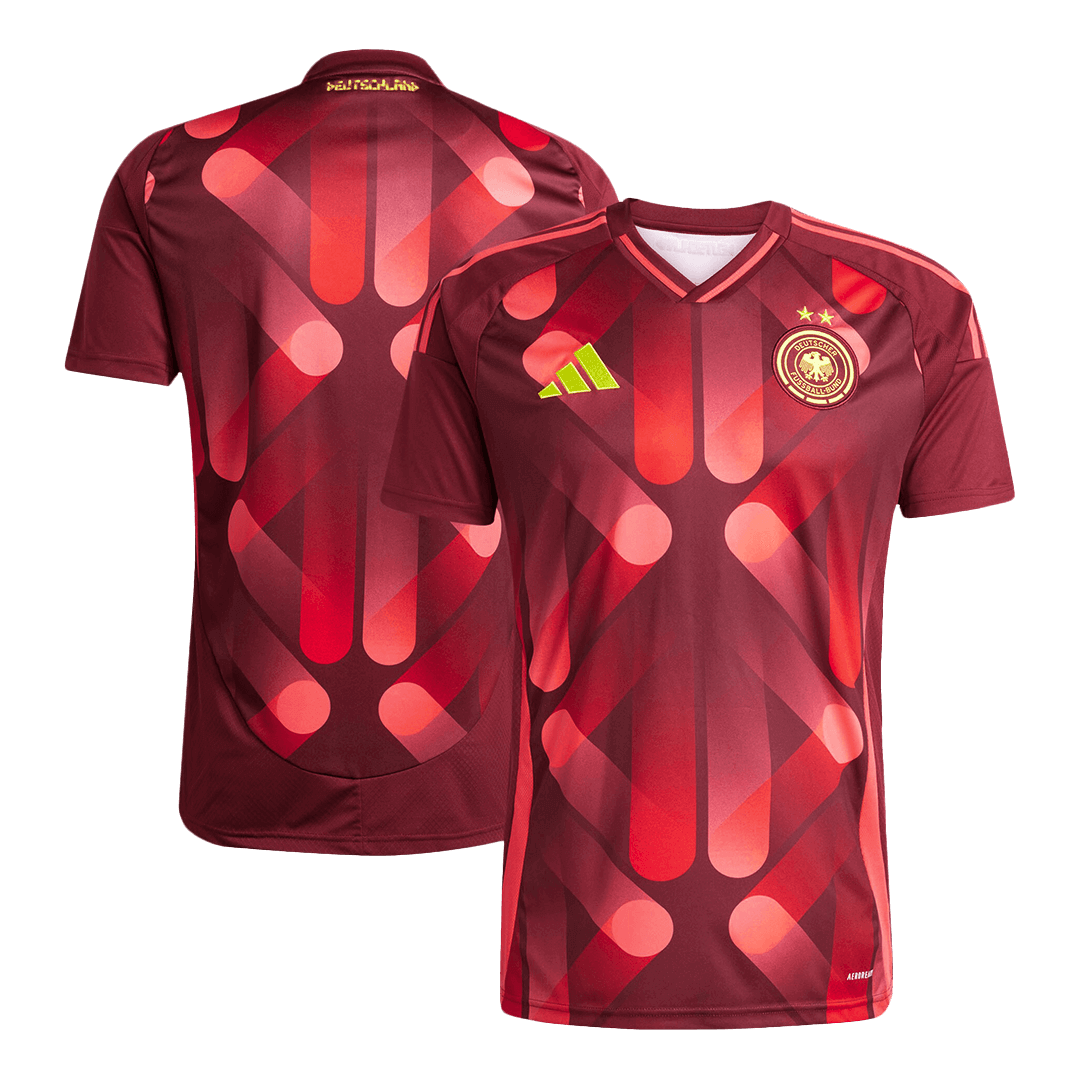 Germany Men's Away Football Jersey 2025 Red - Women's Euro