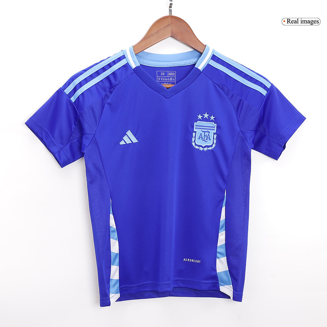 Argentina Kid's Away Football Jersey Kit (Jersey+Shorts+Socks) 2024