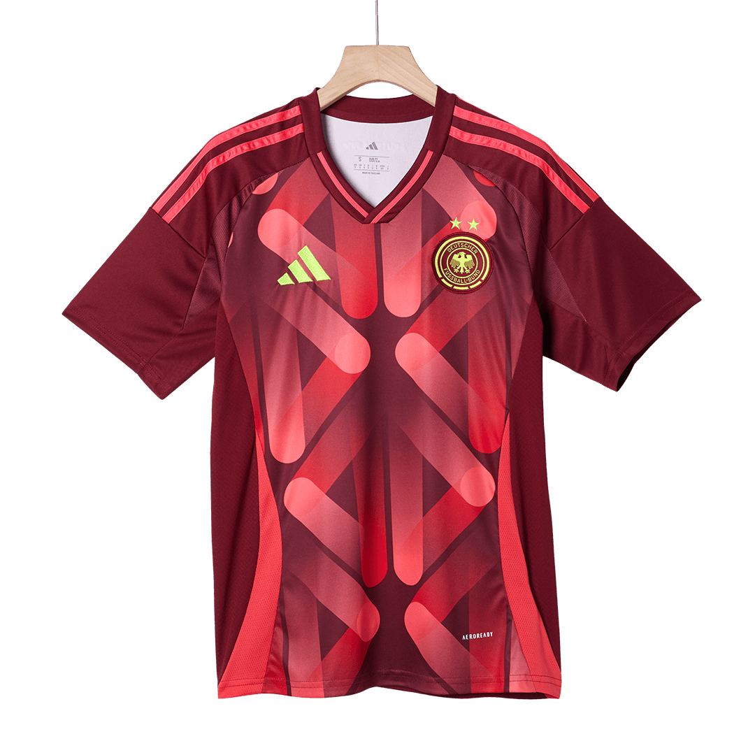 Germany Men's Away Football Jersey 2025 Red - Women's Euro