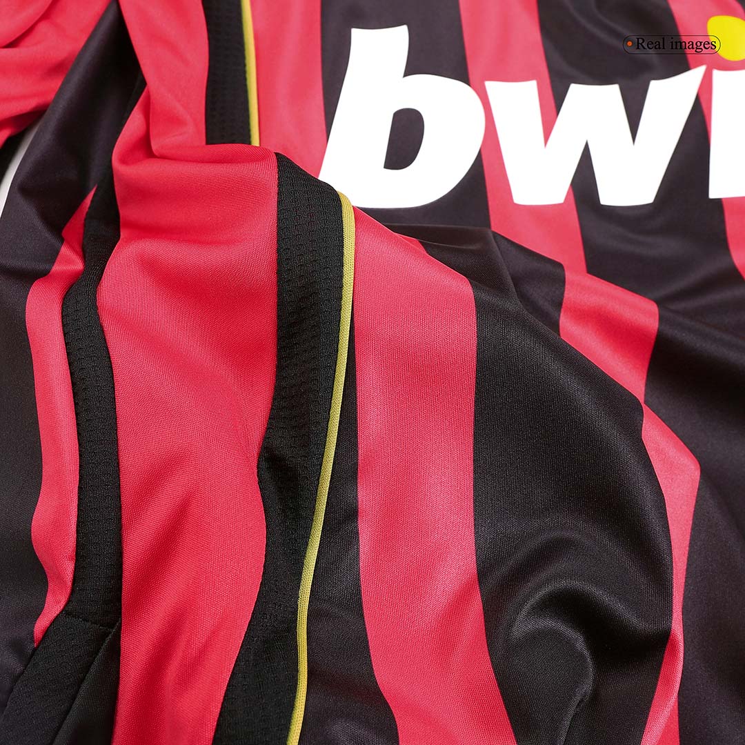 AC Milan 2006/07 Home Retro Long Sleeve Soccer Jersey