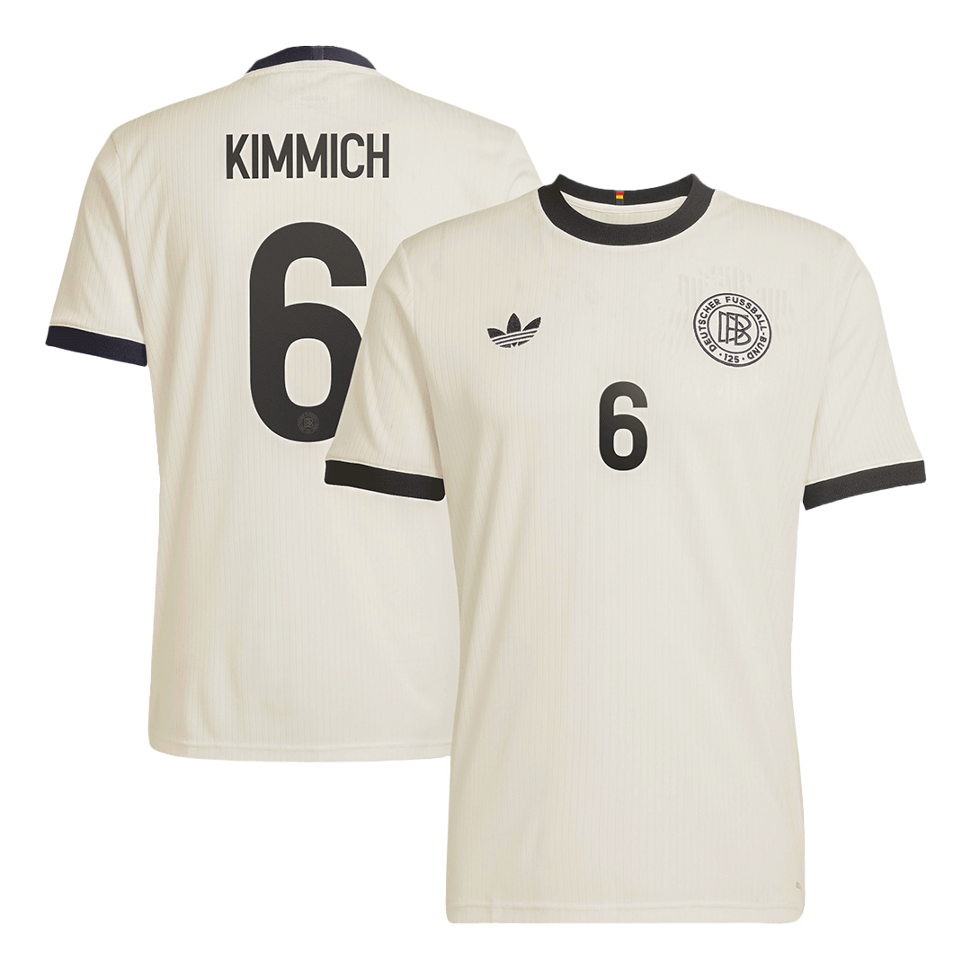 KIMMICH #6 Germany 125th Anniversary Football Jersey 2025 White