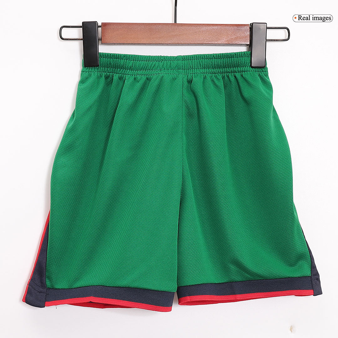 Portugal Kid's Home Football Jersey Kit (Jersey+Shorts+Socks) Euro 2024