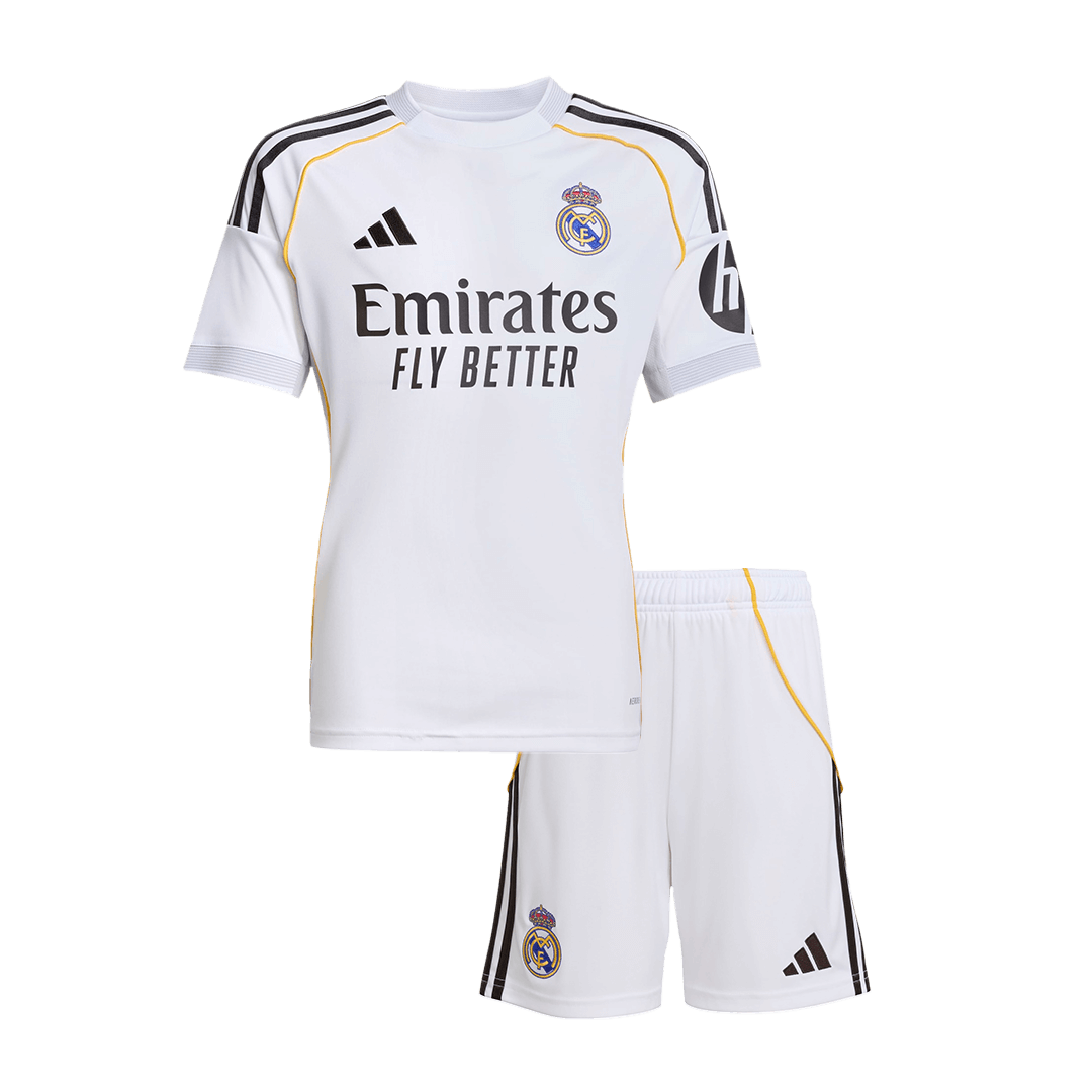 Kid's Real Madrid Home Kit - Jersey+Shorts 2025/26