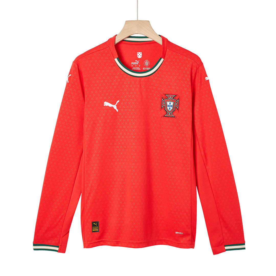 Portugal Home Long Sleeve Football Jersey 2025 Red