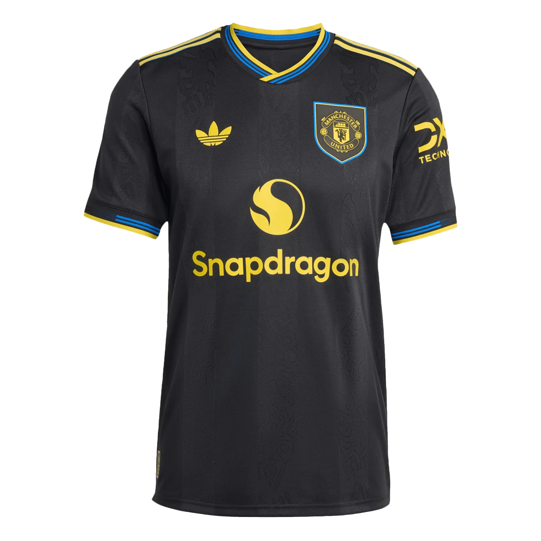 B.FERNANDES #8 Manchester United Tercera Camiseta Versión Jugador 2025/26