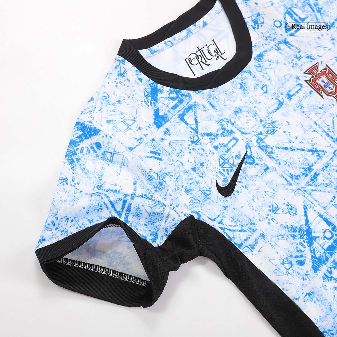 Portugal Kid's Away Football Jersey Kit (Jersey+Shorts+Socks) Euro 2024