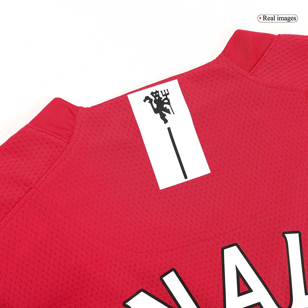 RONALDO #7 Manchester United 2007/08 Home Long Sleeve Retro Soccer Jersey