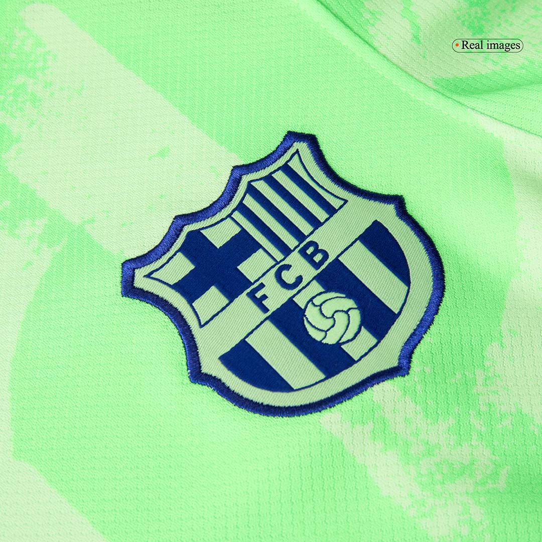 Barcelona Third Away Soccer Jersey Kit (Jersey+Shorts) 2024/25 - (Spotify Logo Without Text)