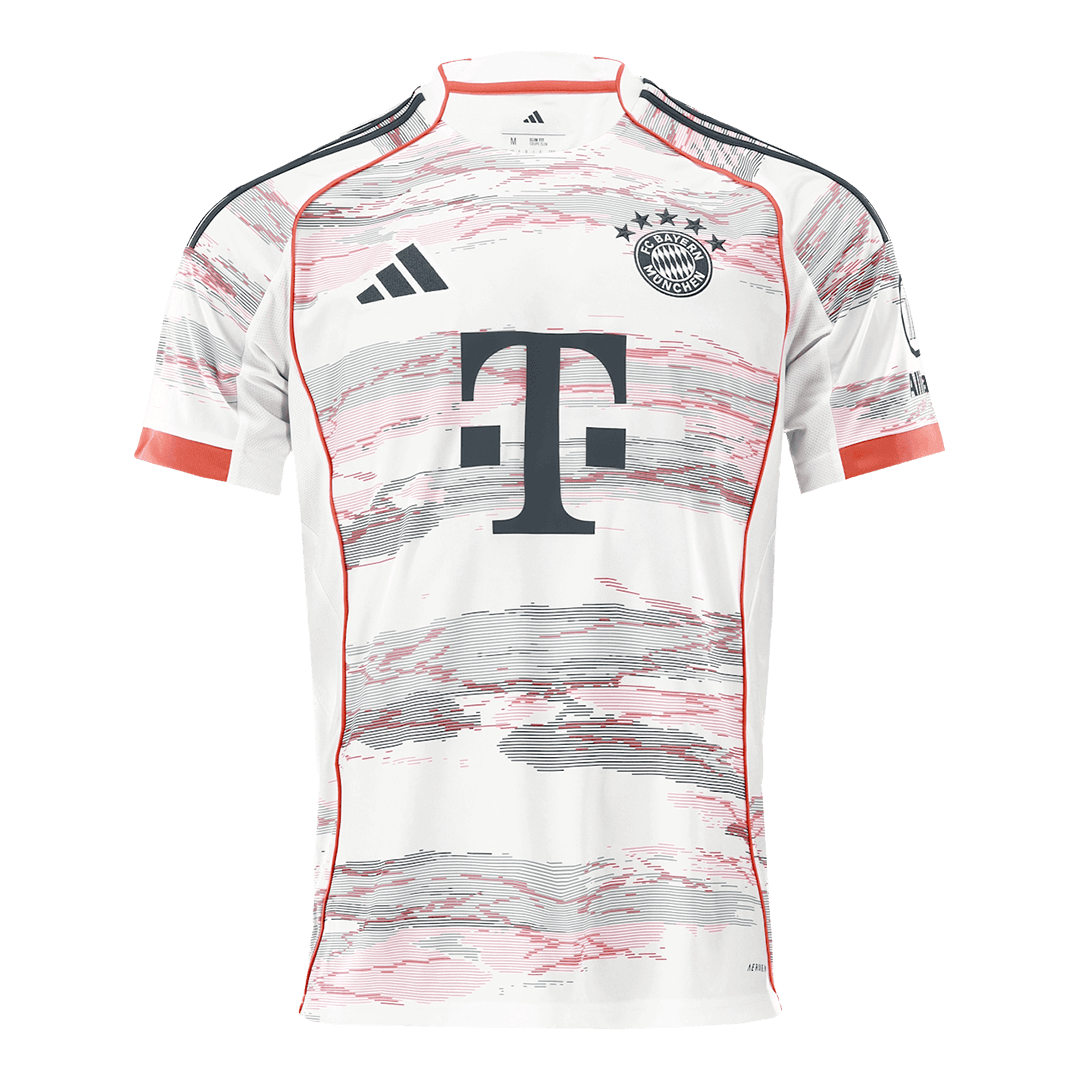 MÜLLER #25 Bayern Munich Away Soccer Jersey 2025/26 White