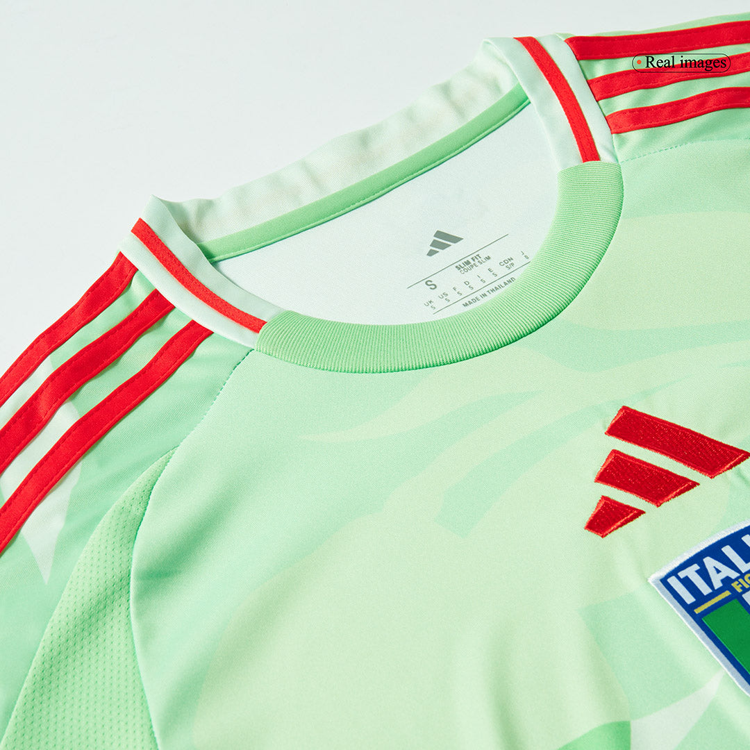 Italy Men's Away Football Jersey 2025 Green - Women's Euro