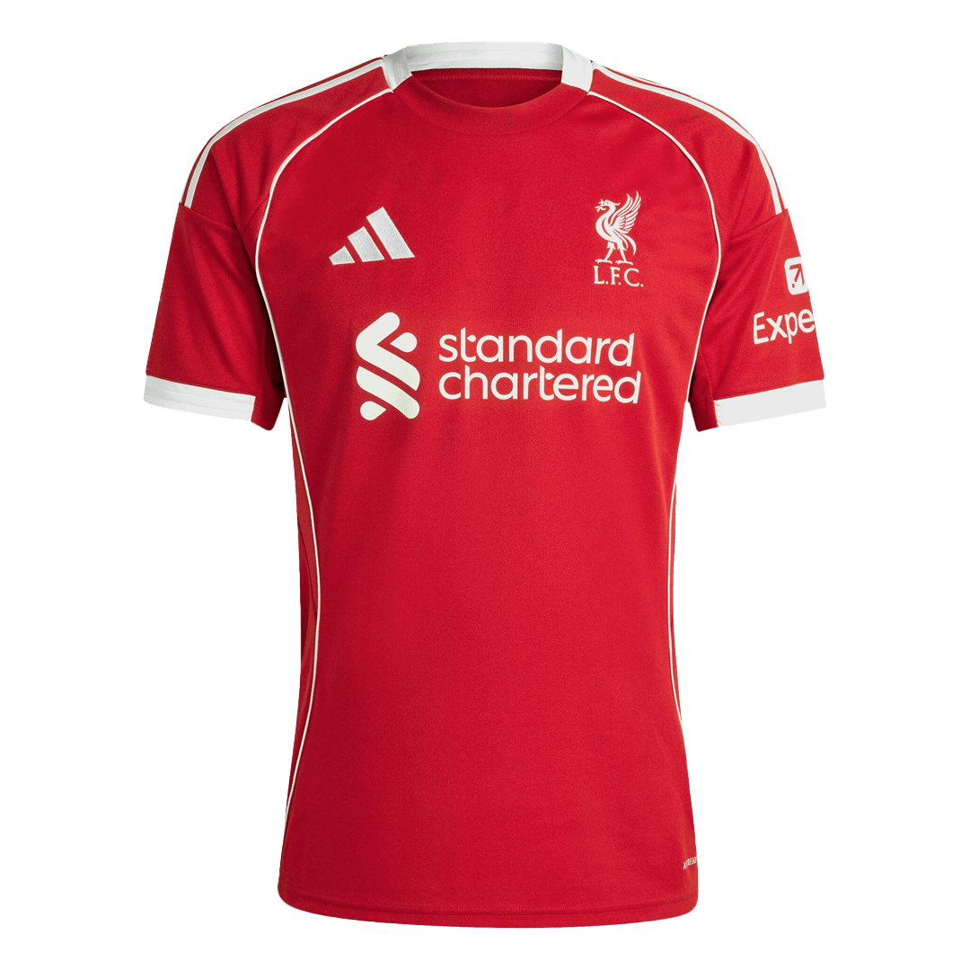 M.SALAH #11 Liverpool Home Soccer Jersey 2025/26