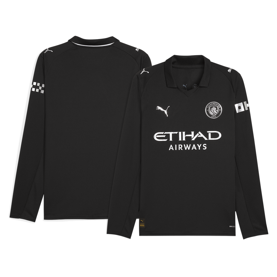 Camiseta de manga larga de visitante del Manchester City 2025/26