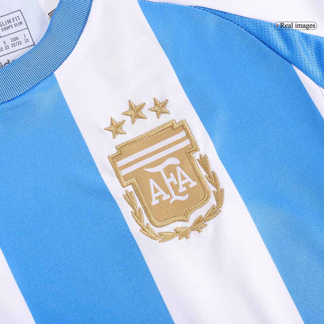 Argentina Kid's Home Football Jersey Kit (Jersey+Shorts+Socks) 2024