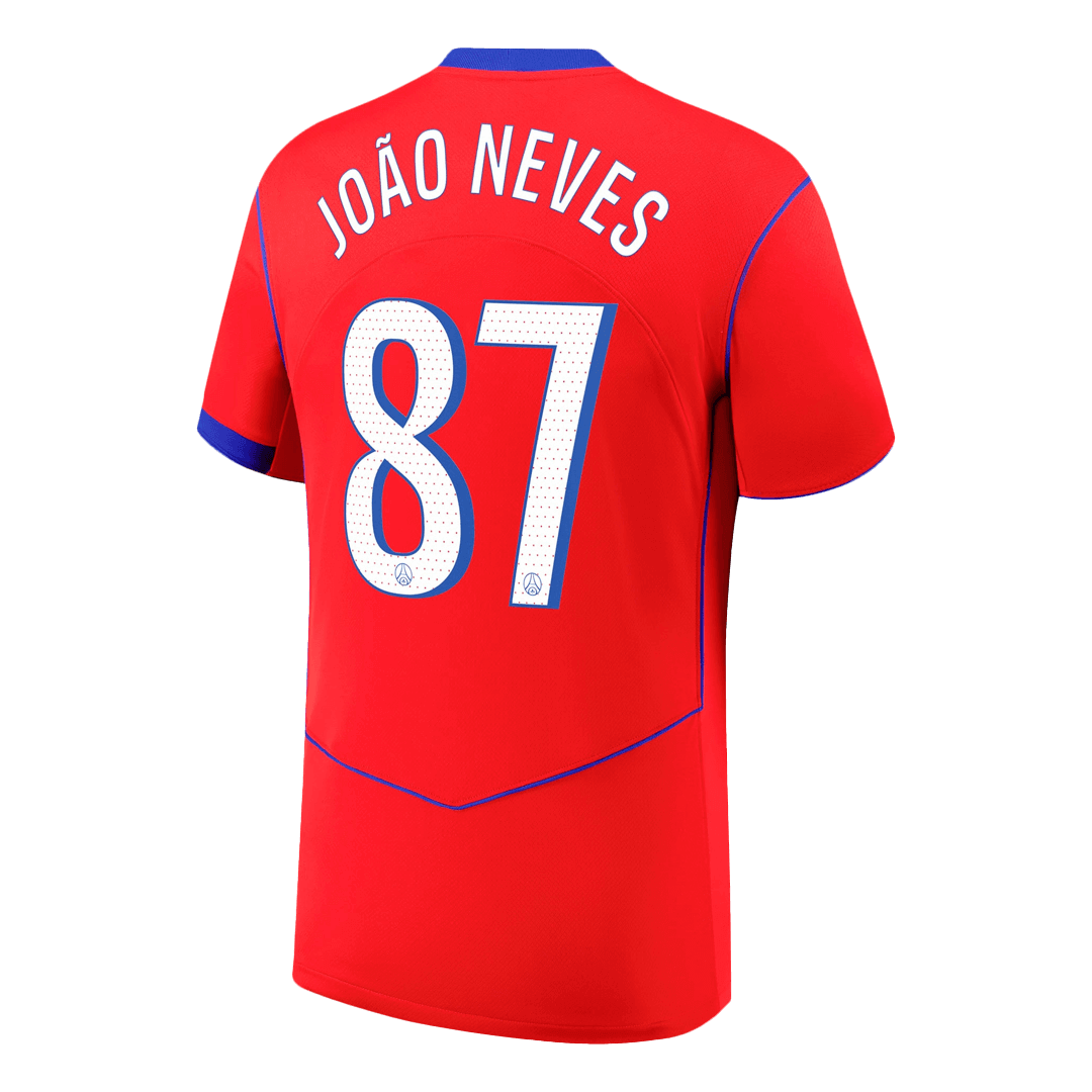 JOÃO NEVES #87 PSG Third Away Soccer Jersey 2025/26