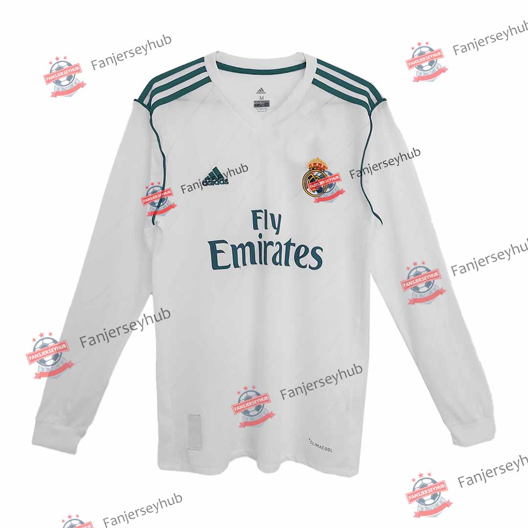 MAILLOT DE FOOT RÉTRO DOMICILE MANCHES LONGUES RONALDO #7 Les Merengues 2017/18
