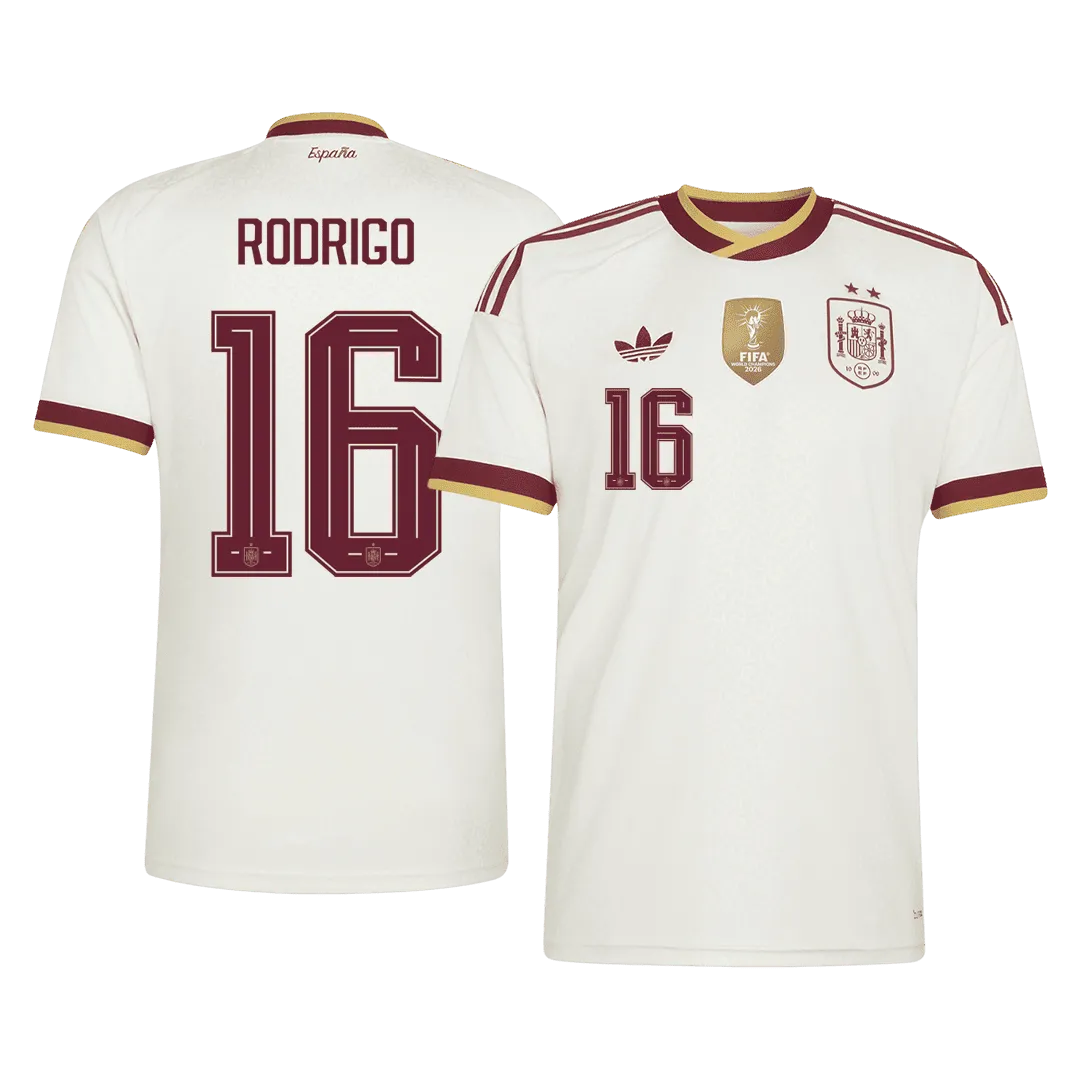 RODRIGO #16 Spain Away Winner Jersey 2026 World Cup