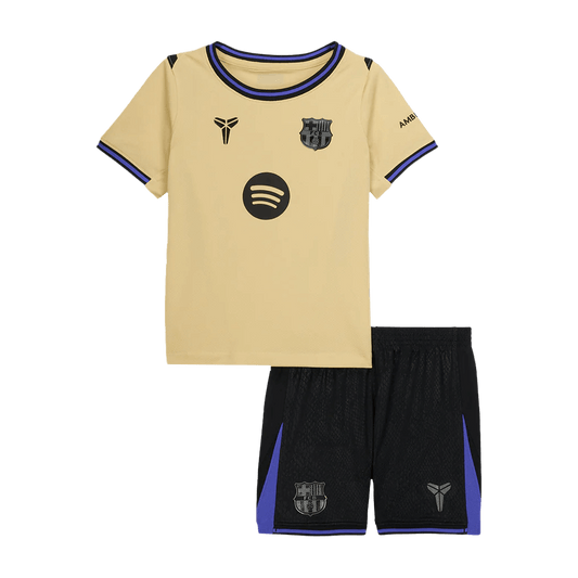 Kid's Barcelona Away Kit - Jersey+Shorts 2025/26
