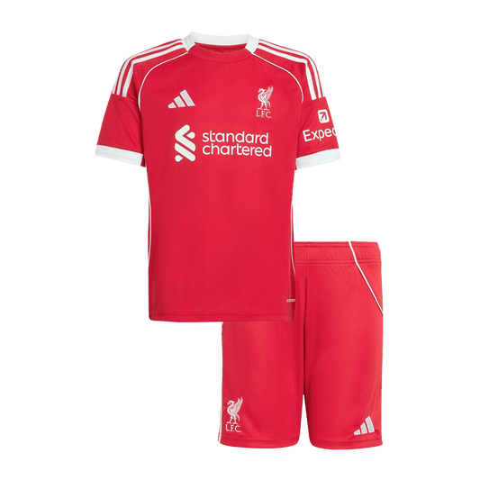 Kid's Liverpool Home Kit - Jersey+Shorts 2025/26