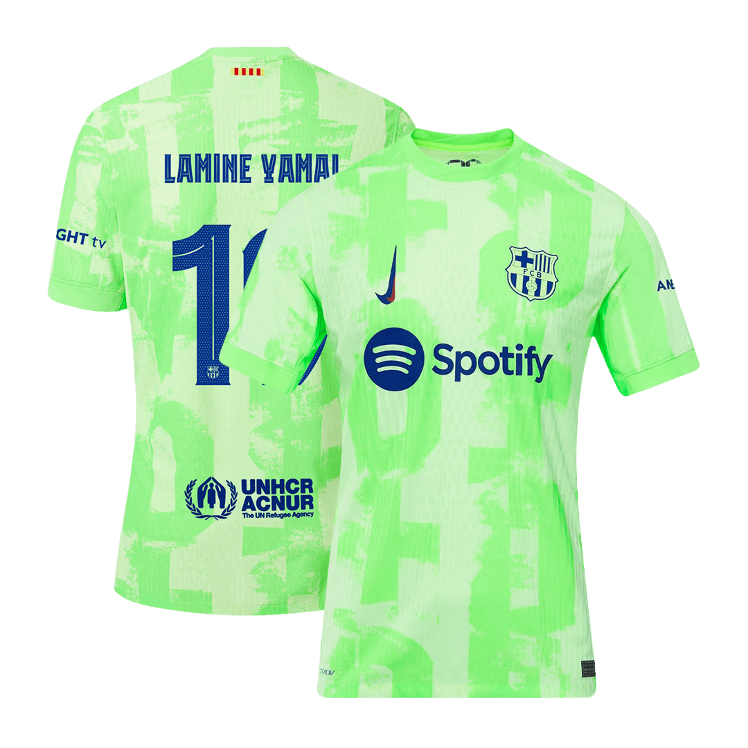 LAMINE YAMAL #19 Barcelona Third Away Player Version Soccer Jersey 2024/25 - UCL